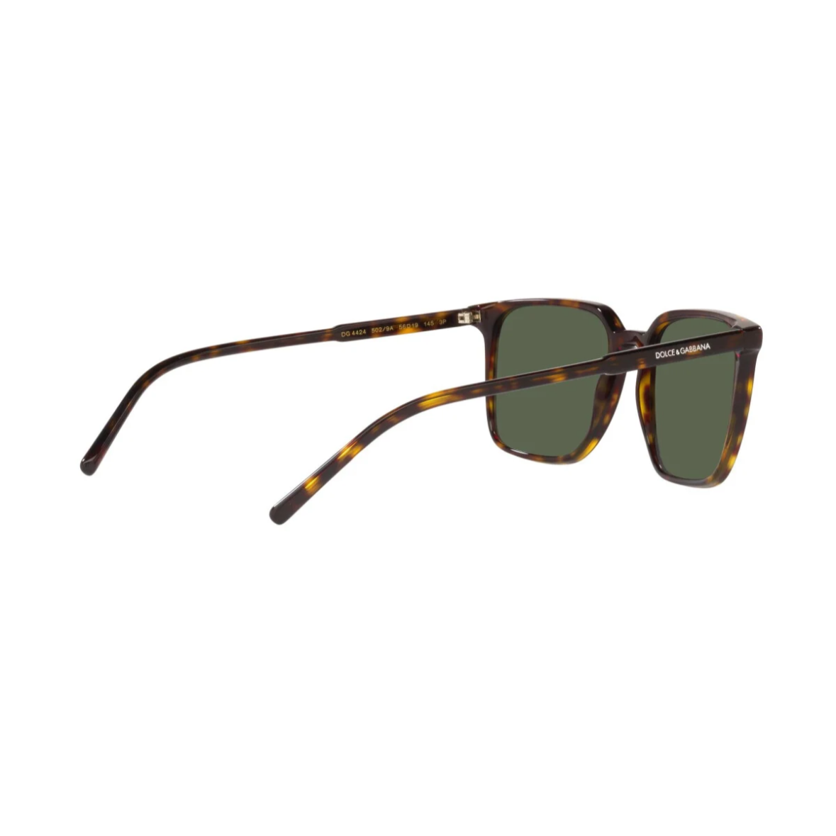 DOLCE AND GABBANA 4424-P - Xena Optic - Frame Shape: Square Frame color: Havana tortoise Front Material: Acetate Lens material: Cr39 Temples material: Acetate Lens Type : Polarized Lens color: Dark green polarized - Sunglasses DOLCE AND GABBANA 